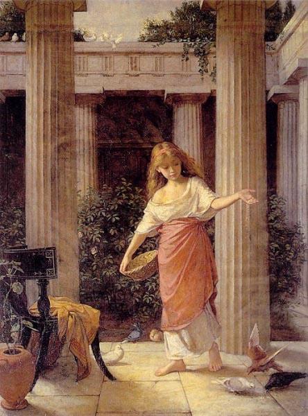 John William Waterhouse In the Peristyle oil painting image